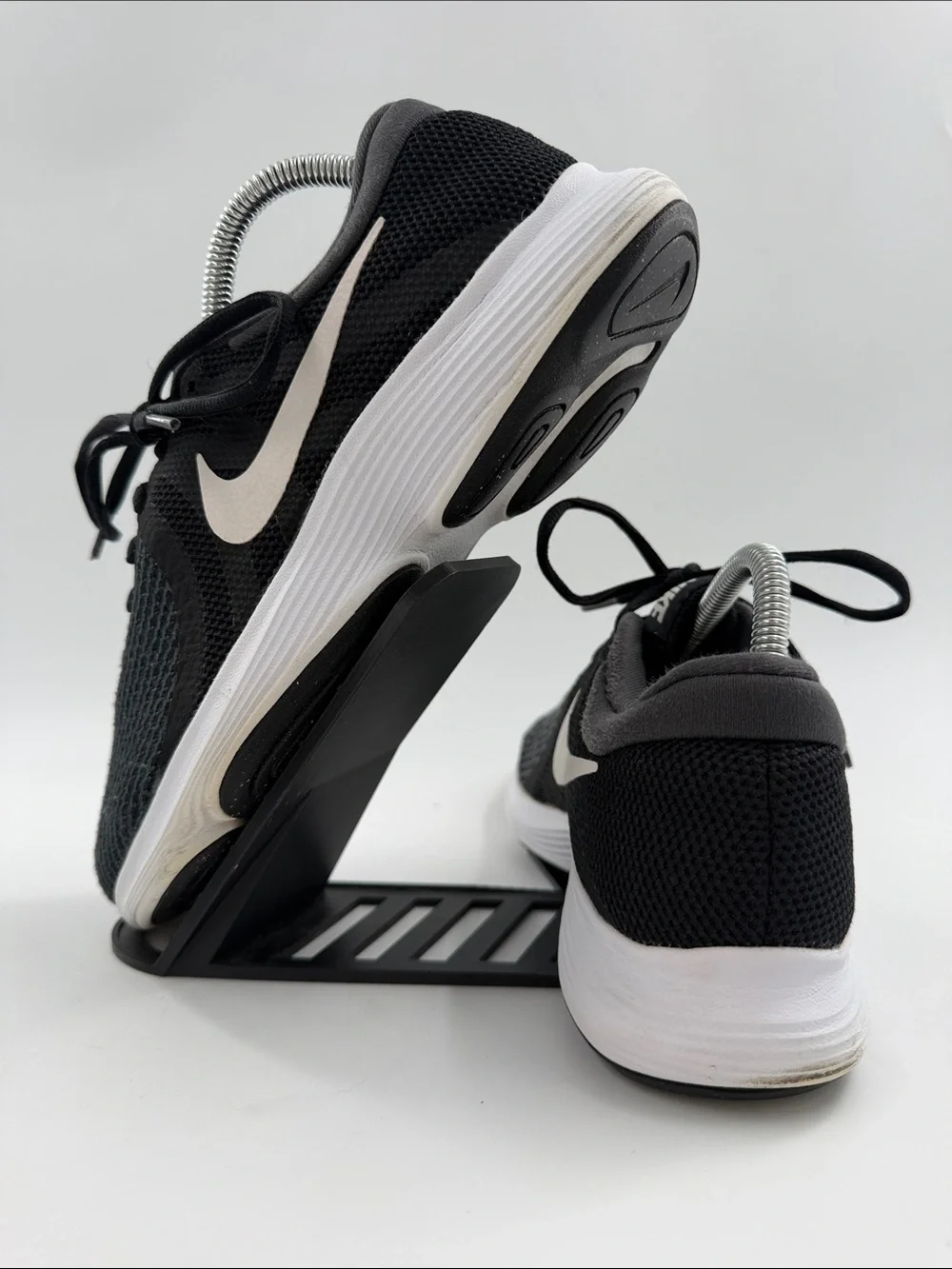 Nike Women's Size 8.0 Revolution 4 Running Shoes  Black/White-Anthracite